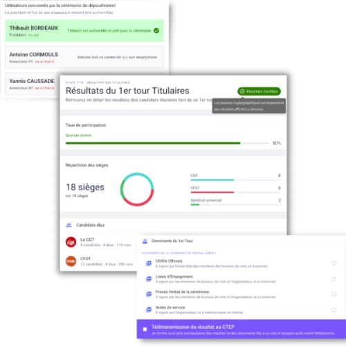 screenshot of Electronic Voting
